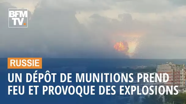 Un dépôt de munitions prend feu en Sibérie et provoque des explosions pendant plusieurs heures