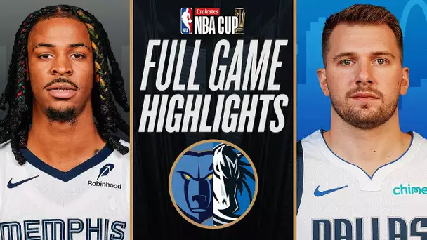 GRIZZLIES at MAVERICKS | EMIRATES NBA CUP 🏆 | FULL GAME HIGHLIGHTS | December 3, 2024