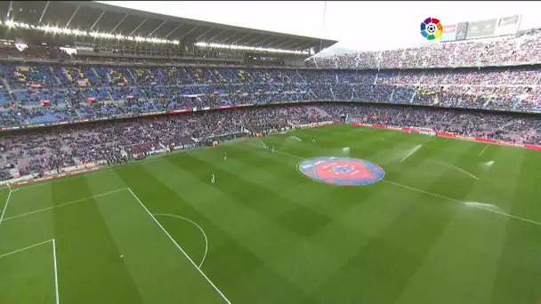 Calentamiento FC Barcelona vs Atlético de Madrid