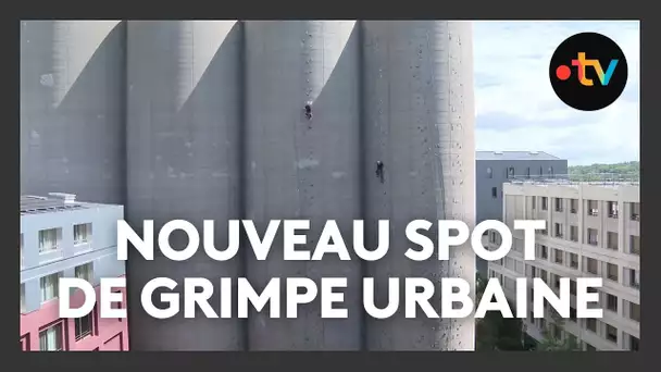 Des silos à grains transformés en murs d'escalade en plein cœur de Bordeaux