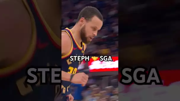 Steph and SGA trade buckets when it matters 😤