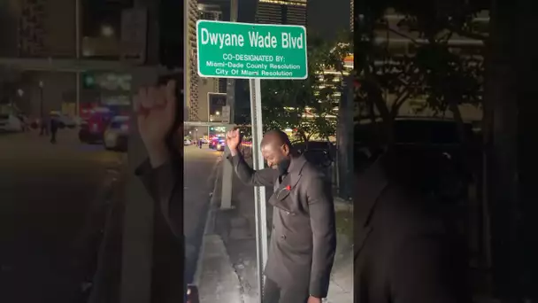 Hanging out on Dwyane Wade Blvd! 😎