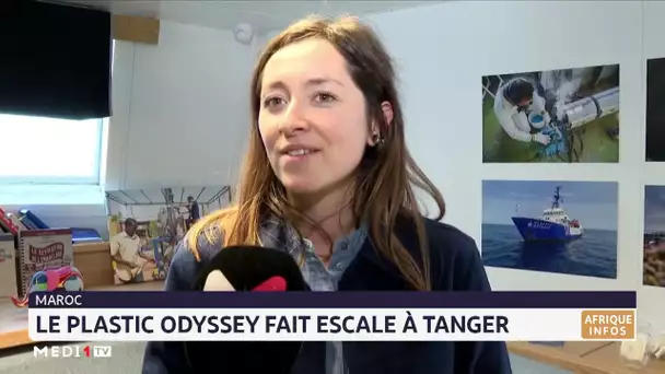 Le navire Plastic Odyssey fait escale à Tanger