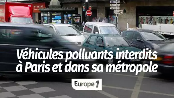 Paris et sa métropole interdisent les véhicules les plus polluants