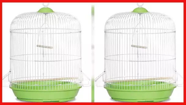 Prevue Hendryx SP31999G Classic Round Bird Cage, Green,1/2"