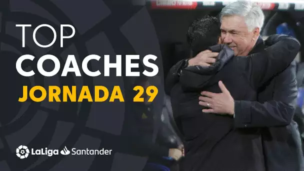 LaLiga Coaches Jornada 29:  Xavi, Ancelotti &  Quique Sánchez Flores