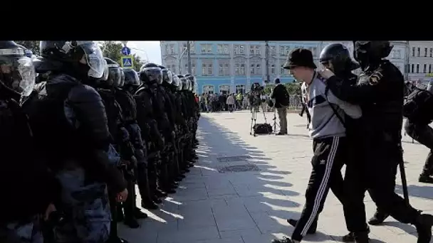 Vague d'arrestations à Moscou lors d'une manifestation de l'opposition