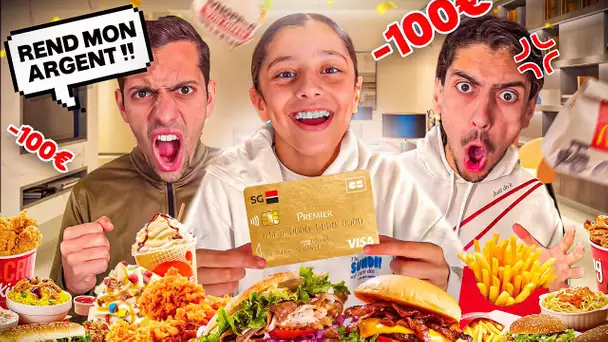 MYRIAM A PRIS LA CARTE A YOUNES POUR SE VENGER ET ACHETER PLEINS DE FAST FOOD 😡