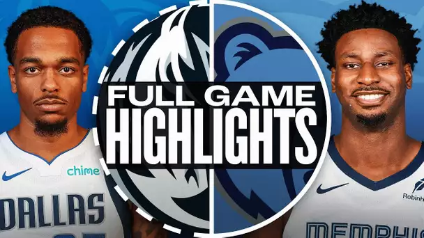 MAVERICKS at GRIZZLIES | FULL GAME HIGHLIGHTS | January 6, 2025