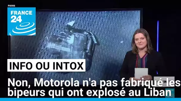 Non, Motorola n'a pas fabriqué les bipeurs du Hezbollah qui ont explosé • FRANCE 24