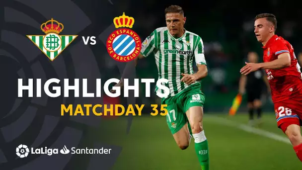 Highlights Real Betis vs RCD Espanyol (1-1)