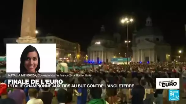 Finale de l'Euro-2021 : scènes de liesse dans les rue de Rome • FRANCE 24