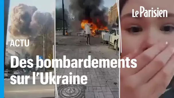 Ukraine : vague de bombardements sur Kiev et d'autres grandes villes du pays