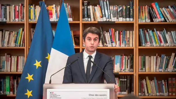 Les mesures du «choc des savoirs» de Gabriel Attal annulées par la ministre de l'Éducation nation…