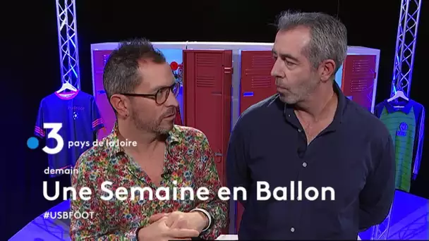 Football : Olivier Pédémas, entraîneur du Sablé FC (Sarthe) invité d' "une semaine en ballon"