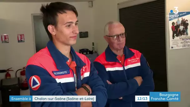 Ensemble avec la protection civile de Chalon-sur-Saône