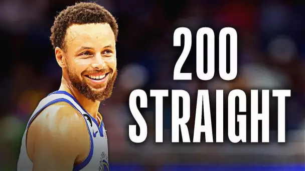 Steph Has Made A Three In 200 Straight Games Since 12/1/18 🔥