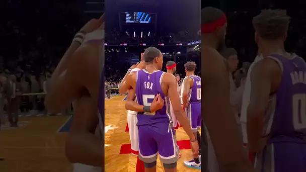 De'Aaron Fox 🤝 Mikal Bridges After Their Battle In Brooklyn! | #shorts