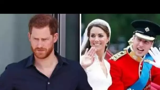 Le prince Harry s'est senti «délogé» lorsque William a épousé Kate Middleton