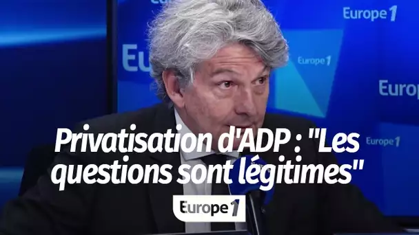 Thierry Breton, PDG d'Atos : les questions sur la privatisation d'ADP "sont légitimes"