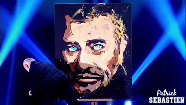 HOMMAGE A JOHNNY HALLYDAY - JEAN PIERRE BLANCHARD / PEINTRE - LE PLUS GRAND CABARET DU MONDE