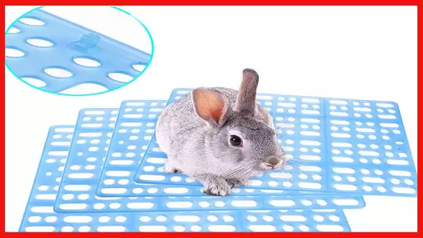 Hamiledyi Rabbit Cage Mats Small Animal Plastic Feet Pads Floor Mat for Pet Cats Dogs Bunny Hamster