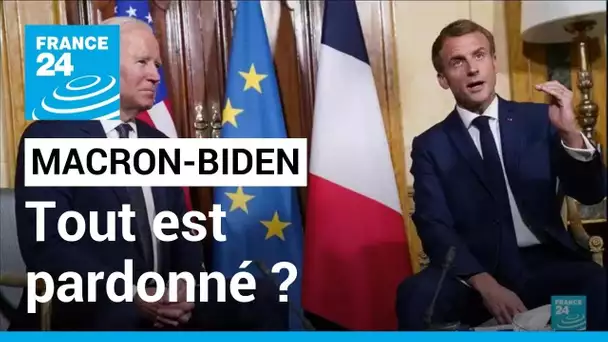 Macron à Washington pour sceller la réconciliation avec Biden • FRANCE 24