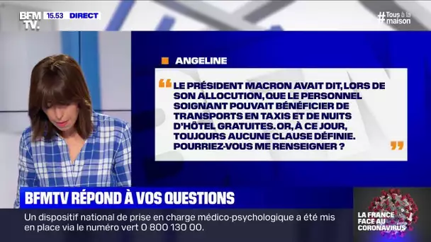 Le personnel soignant peut-il bénéficier de taxis et d'hôtels gratuits? BFMTV répond à vos questions