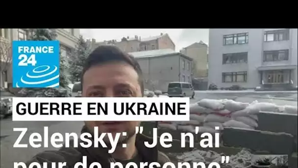 Guerre en Ukraine : "Je n'ai peur de personne", assure le président Volodymyr Zelensky