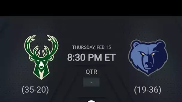 Milwaukee Bucks @ Memphis Grizzlies | NBA on TNT Live Scoreboard