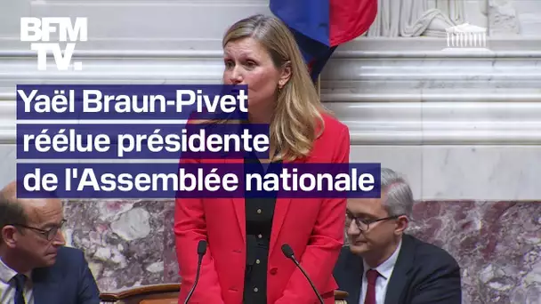 Yaël Braun-Pivet réélue à la présidence de l'Assemblée nationale avec 220 voix