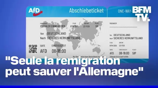 En Allemagne, une branche de l'AfD distribue des tracts sous forme de "billets d'expulsion"