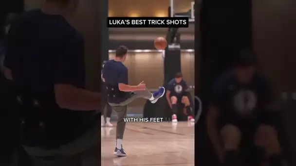 Luka Doncic’s UNREAL trick shots! 🫢🔥| #Shorts