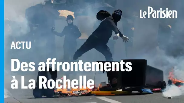 La Rochelle : 400 « black blocs » à la manifestation contre les mégabassines, des dégâts et des bles