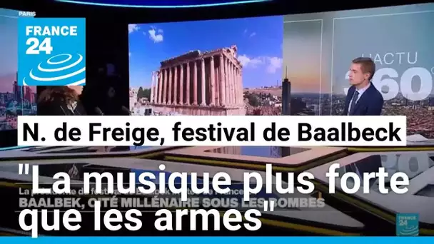 Nayla de Freige, directrice du festival international de Baalbek sur France 24 • FRANCE 24