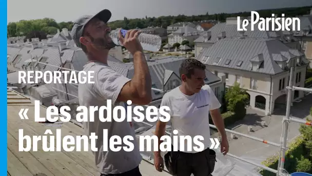 «On boit 5 litres d'eau par jour» : avec les couvreurs zingueurs, aux premières loges de la canicule