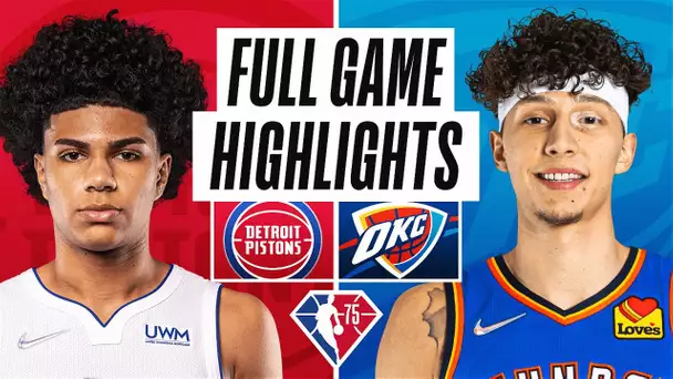 PISTONS at THUNDER | FULL GAME HIGHLIGHTS | April 1, 2022