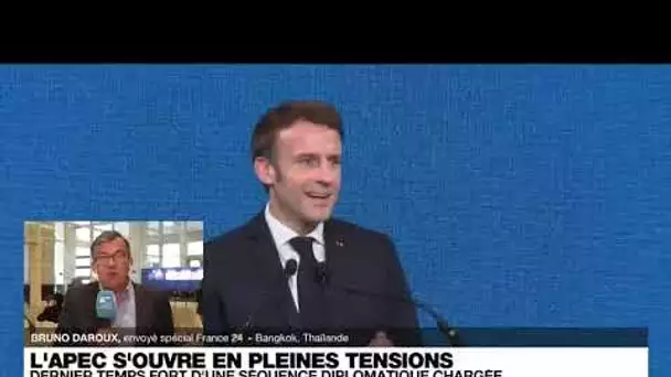 Asie-Pacifique : le sommet de l'Apec s'ouvre à Bangkok, Emmanuel Macron plaide contre "l'hégémonie"