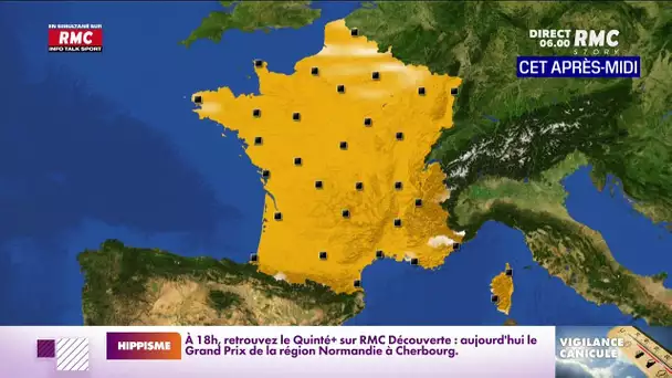 La météo de ce très chaud 18 juillet 2022