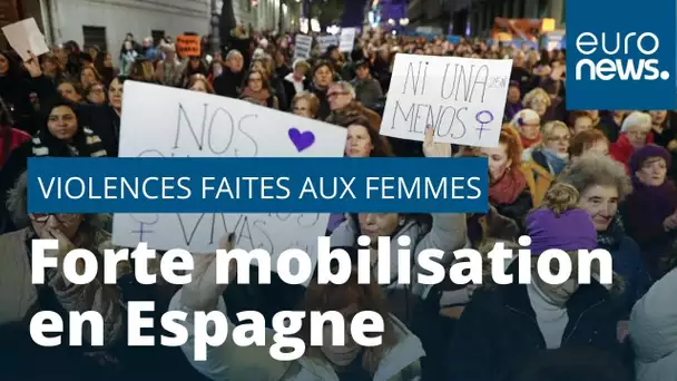 Sombre journée internationale de lutte contre les violences faites aux femmes en Espagne