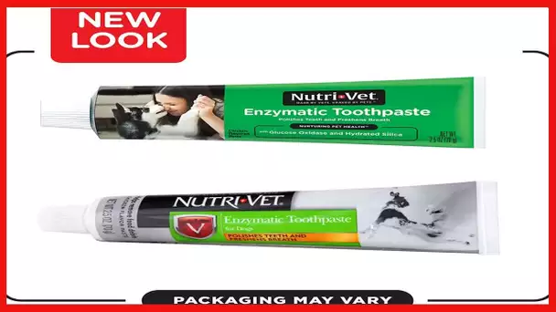 Nutri-Vet Enzymatic Toothpaste for Dogs | Non-Foaming Chicken Flavor | Promotes a Healthy Active