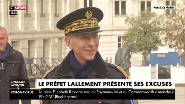 Le préfet Lallement présente ses excuses