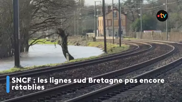 SNCF : les lignes sud Bretagne pas encore rétablies