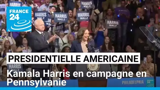 États-Unis : Kamala Harris en campagne en Pennsylvanie avant la convention démocrate • FRANCE 24