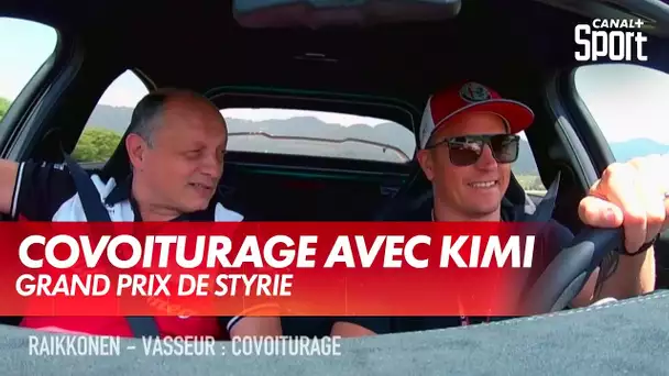 Le covoiturage de Kimi Räikkönen et Frédéric Vasseur