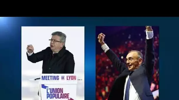 Présidentielle française : un dimanche de campagne pour Jean-Luc Mélenchon et Eric Zemmour