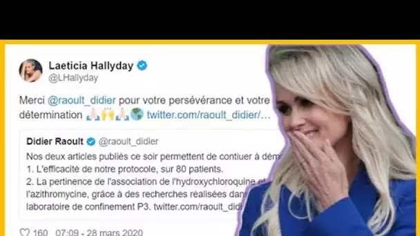 Laeticia Hallyday confinée, Elle balance un tweet remarqué en faveur du professeur Raoult !