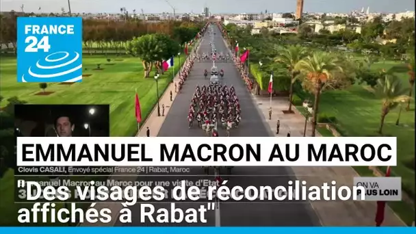 Emmanuel Macron au Maroc : "Des visages de réconciliation affichés à Rabat" • FRANCE 24