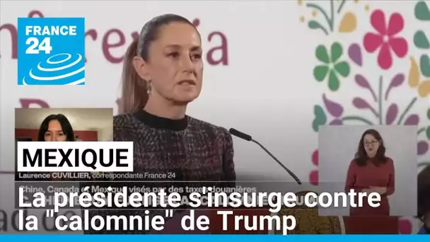 Crime organisé : la présidente mexicaine s'insurge contre la "calomnie" de Donald Trump