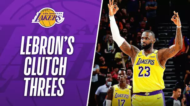 Lebron's BEST CLUTCH 3's as a LAKER! 🔥